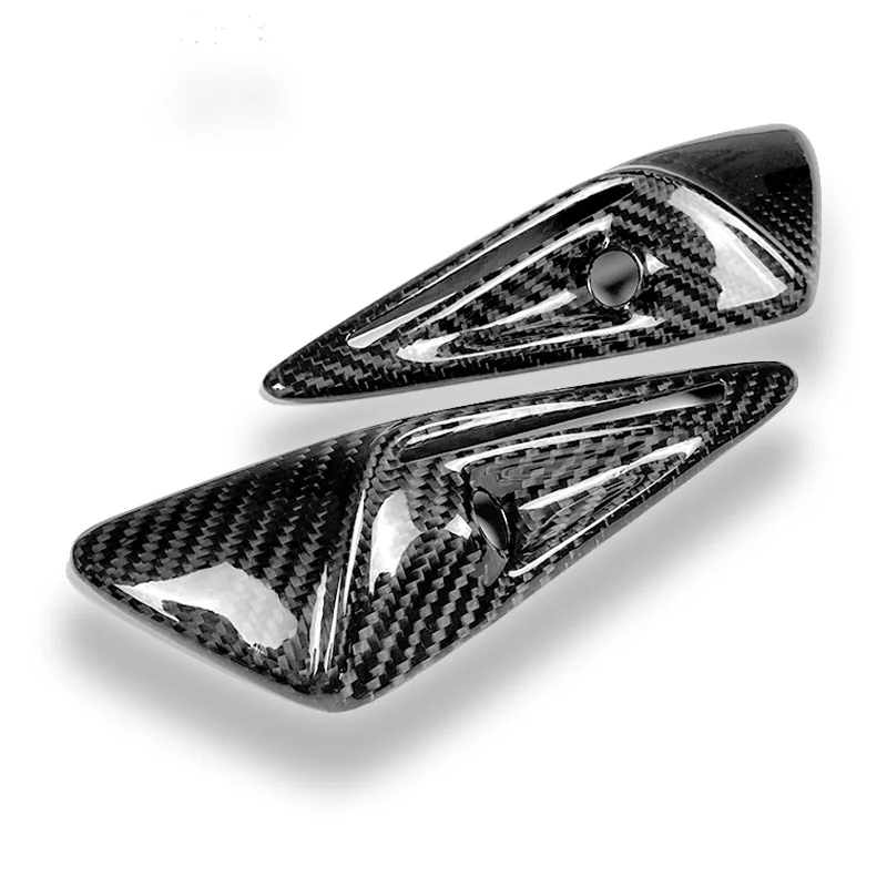 

For Tesla Model S 2021 2022 2023 Camera Mirror Indicator Cover Car Side Marker Turn Signal Cover Side Fender Overlay Dry Carbon