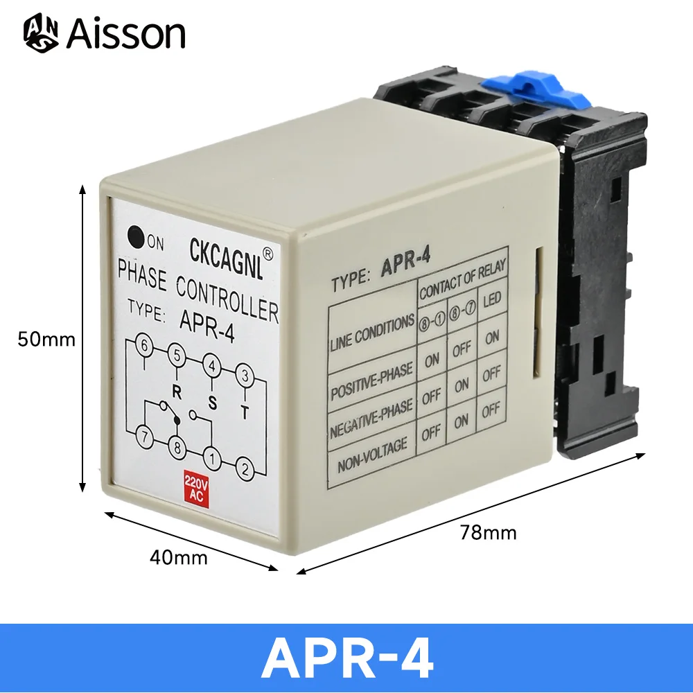 

Реле APR-3/APR-4 для защиты от потери фазы 220В/380В