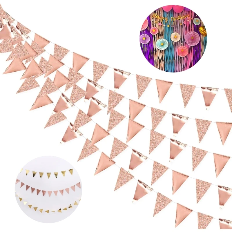 

Triangles Banners Hangable Pull Decorative Crafts Festival Holiday New Year Drop Shipping