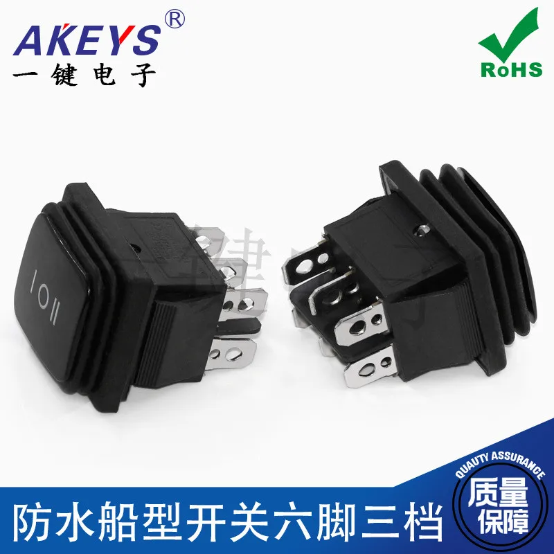 KCD4-203-FS водонепроницаемый переключатель типа корабля (6P3T) 6-контактный