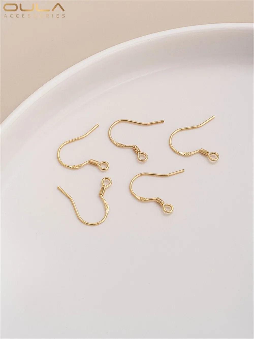 Ушной крючок из стерлингового серебра 925 пробы всего тела сумка 14-каратного