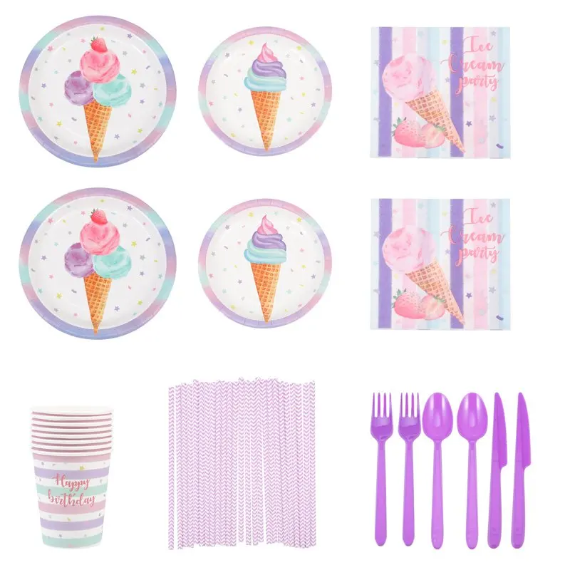 

Ice Cream Cart Party Tableware, Creative Tableware Set, Creative Cutlery, Dinnerware Set, Flatware Kit1 Set of Flatware Set Crea