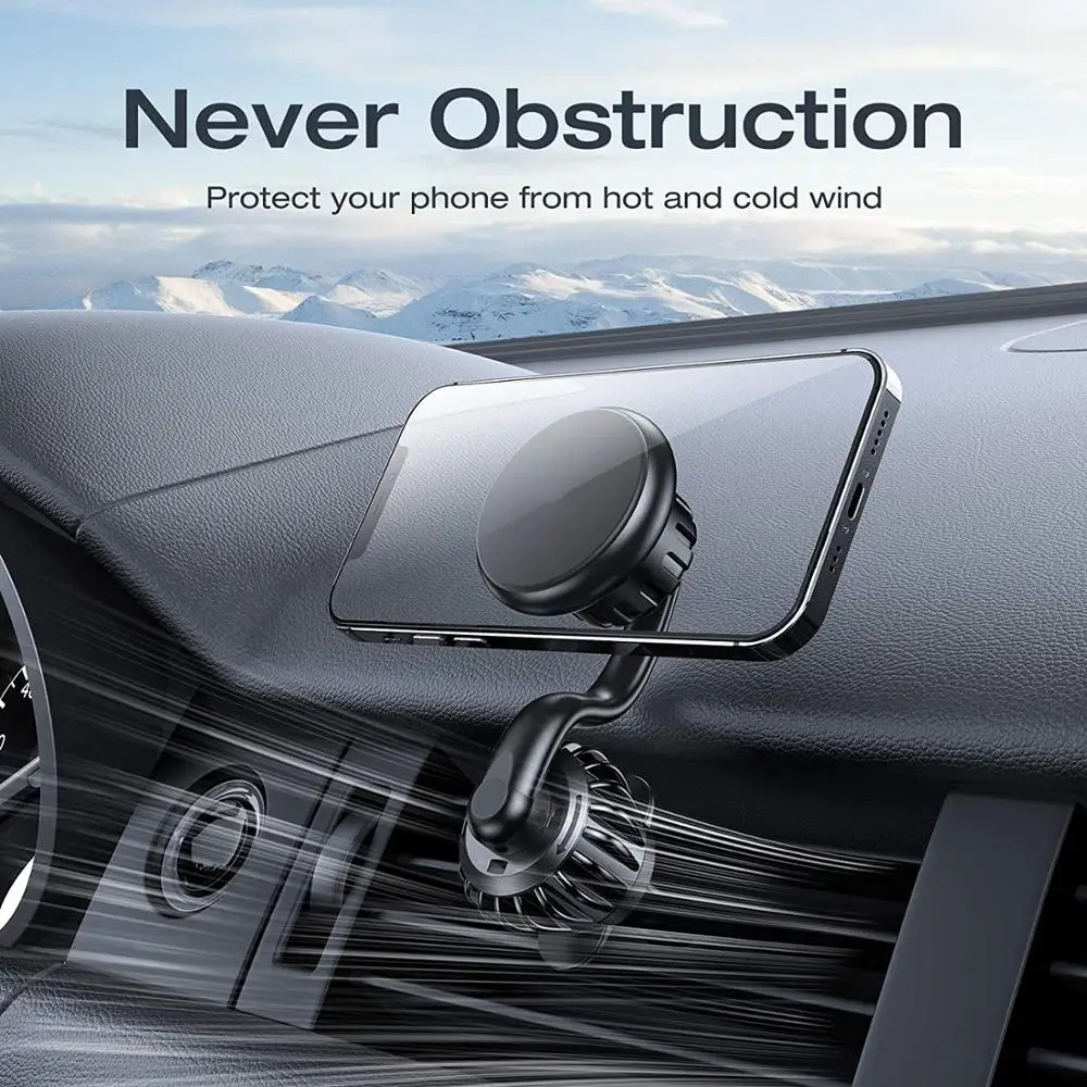 

Magnetic Car Phone Holder For iPhone Samsung Magnet Mount 360 Rotation Car Vent Air Phone Holder Stand For Huawei XiaoMi