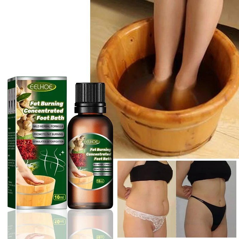

10MLFat Burning Condensed Foot Bath Slimming Detoxification Dredge Lymphoid Herbal Foot Essential Oil Relieve Fatigue Body Care