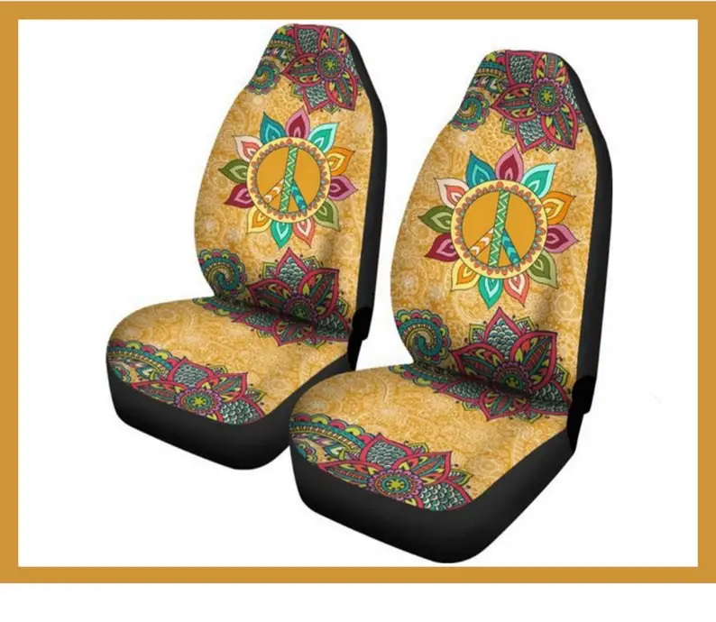 

Peace Flower Mandala, Retro Boho, Car Seat Covers, Car Accessories, Custom Seat Covers, Custom Made Cover, Front Car Covers, Car
