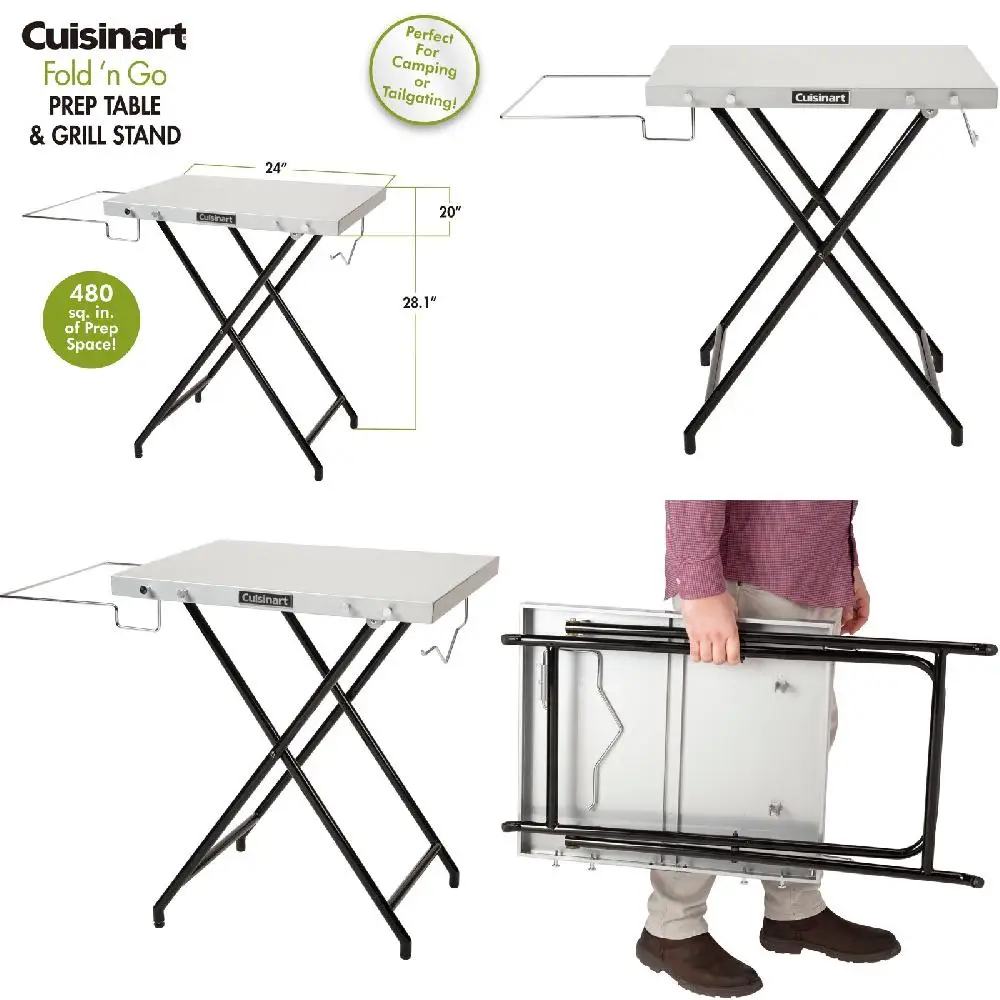 

"Go Portable & Luxurious with The Perfect Grill Stand & Prep Table for Outdoor Barbecues and Camping Cooking - 155 Characters"