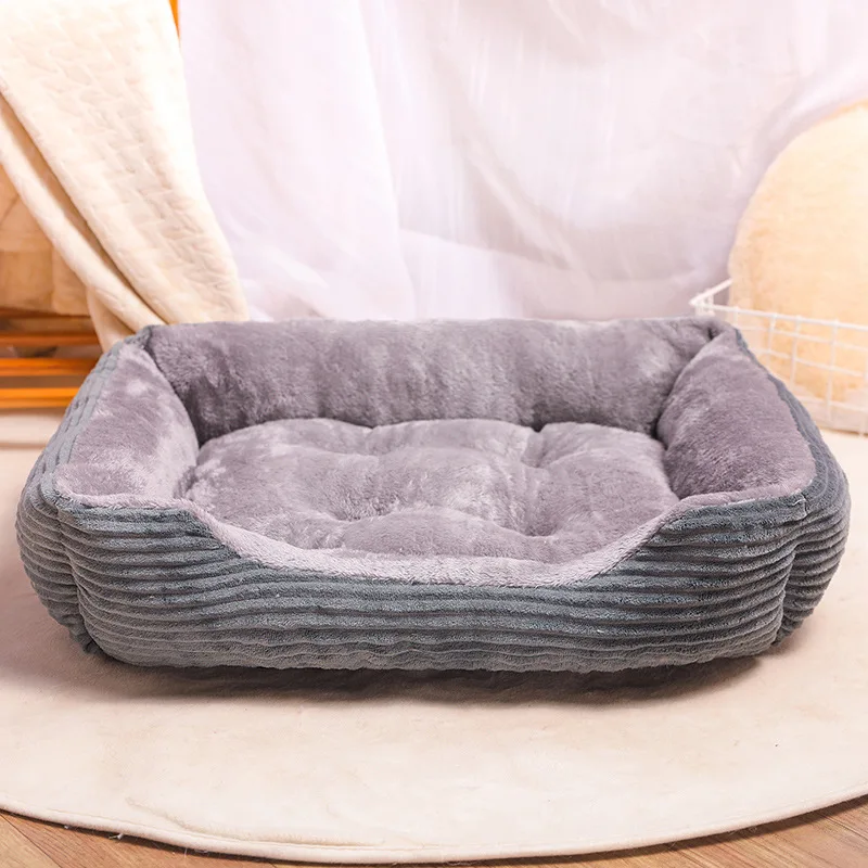 

Rectangle Dog Bed Sleeping Bag Kennel Cat Puppy Sofa Bed Pet House Winter Warm Beds Cushion for small dogs legowisko dla kota