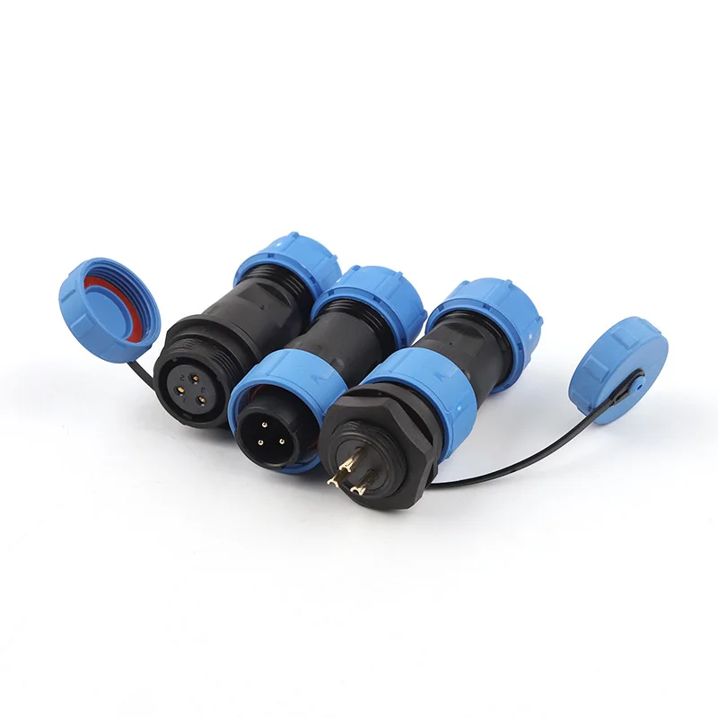 

Водонепроницаемый разъем типа «гайка» SP17, 2/3/4/5/7/9 Pin/IP68