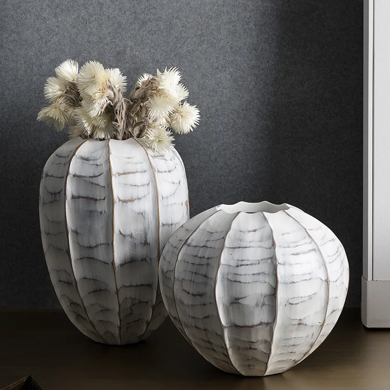 

Новая китайская имитация дерева, ваза из ореха, украшение для комнаты, гостиницы, клуба, обеденного стола, крыльца, цветов, свадебные декорат...