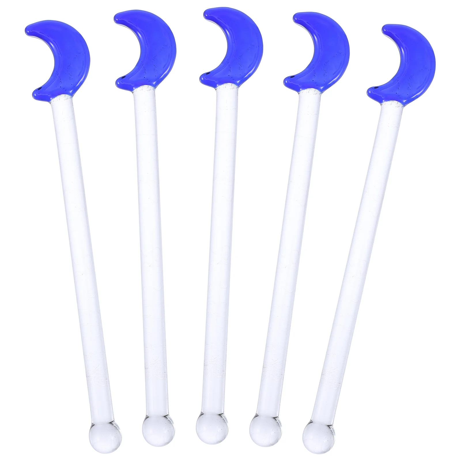 

5pcs Moon Pattern Drink Stirrers Cocktail Stirrers for Birthday Wedding Party