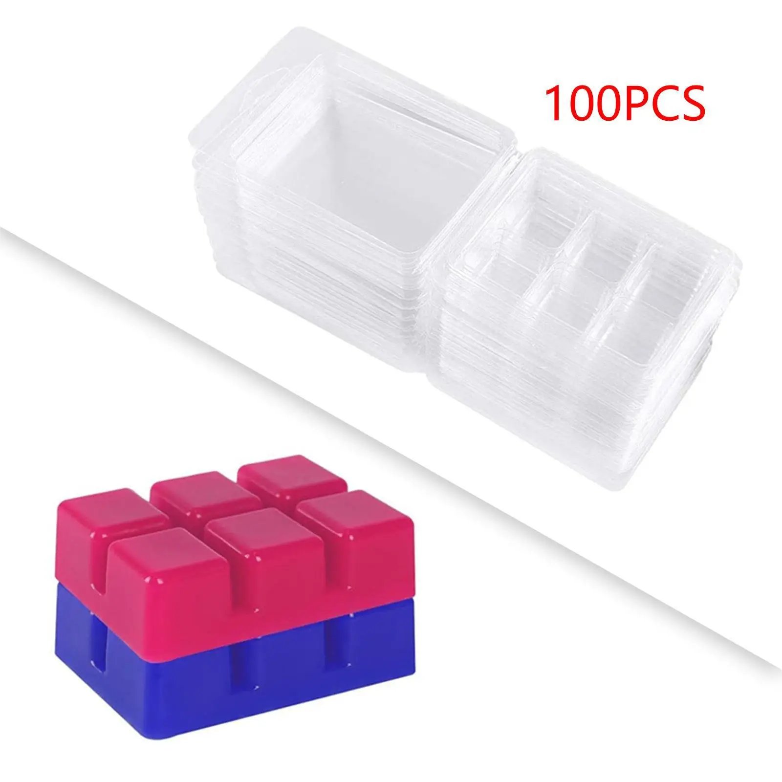 100 Шт. Прозрачные Формы Для Свечей Из ПЭТ Плавления Воска Поделки Шоколада Своими