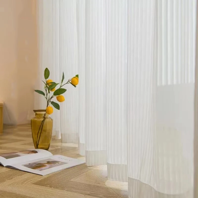 

Curtains and gauze curtains, dream translucent, opaque, magic stickers, punch-free living room explosion curtains for bedroom
