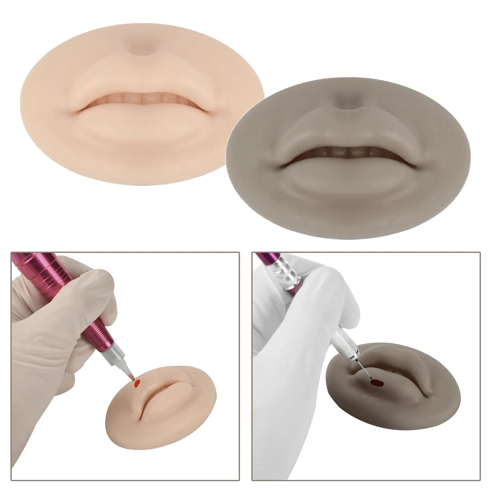 Мягкая силиконовая 3d-помада lingyoucraft для практики макияжа начинающих