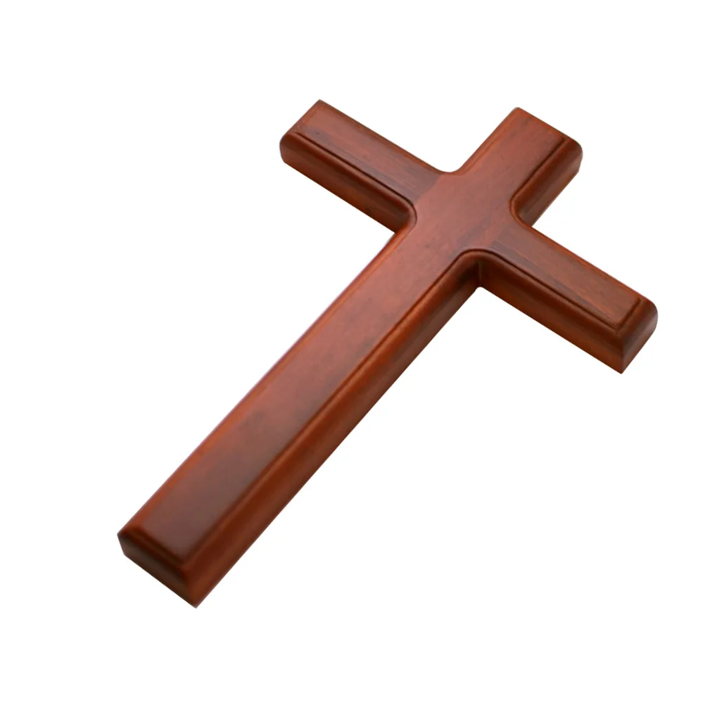 

Cross Wooden Wallwood Jesus Crafts Decor Crucifix Christian Gift Crosses Table Small Hanging Rustic Gravesite Decorations