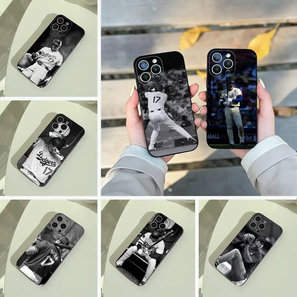 Фото Чехол для телефона S-Shohei Ohtani Baseball для iPhone 17, 16, 15, 14, 13, 12, 11 Pro Max, 16/15/14 Plus, XS, мягкий, черный №1