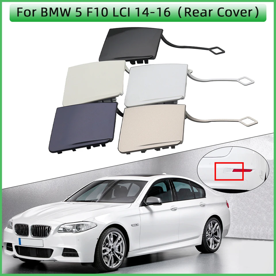 

Rear Bumper Towing Hook Eye Cover Cap For BMW 5 F10 Luxury Line 520 525 528 530 535 LCI 2014 2015 2016#51127332777 Hauling Lid