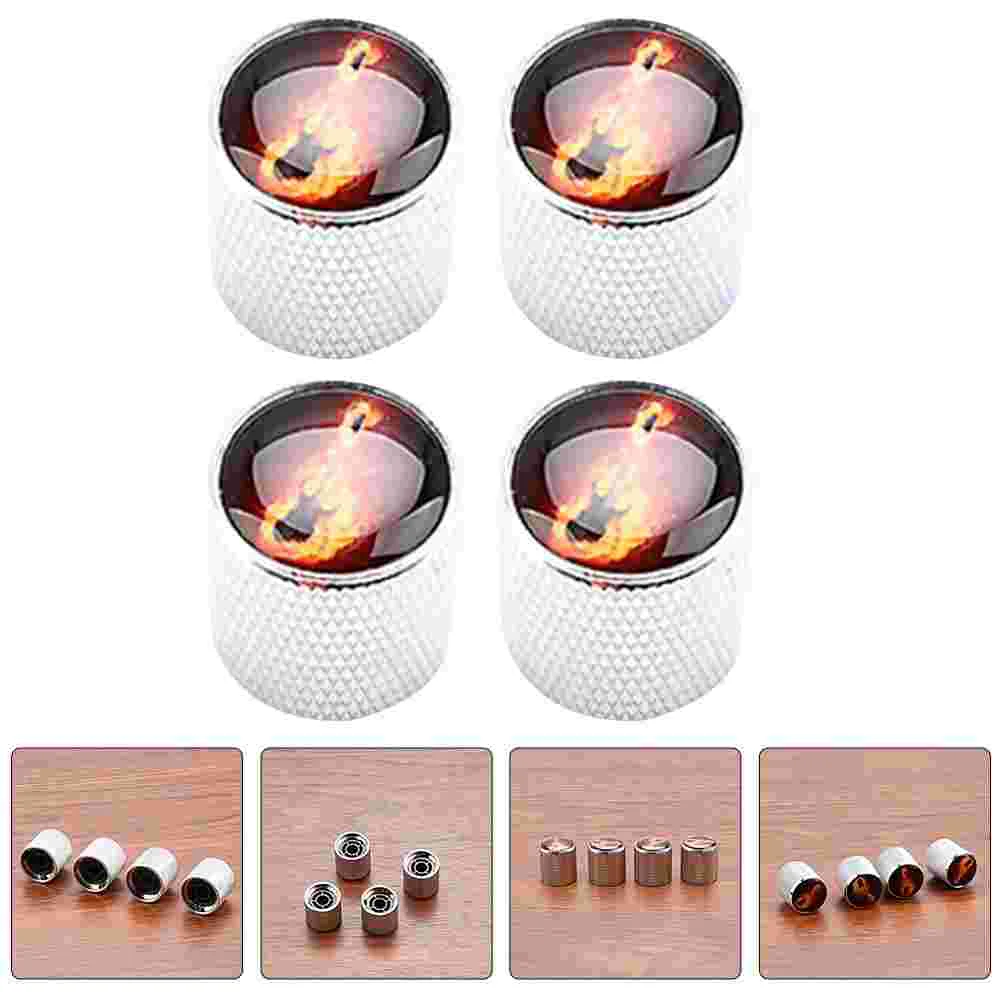 

4pcs Metal Guitar Volume Control Control Electric Guitar Control Volume Guitar Volume Caps Potentiometer Caps Replacement