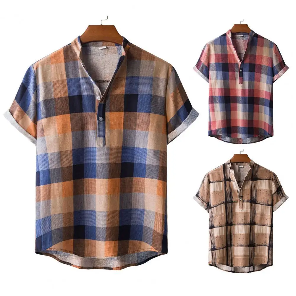 

Great Summer Shirt Young Style All Match Men Shirt Breathable Summer Shirt