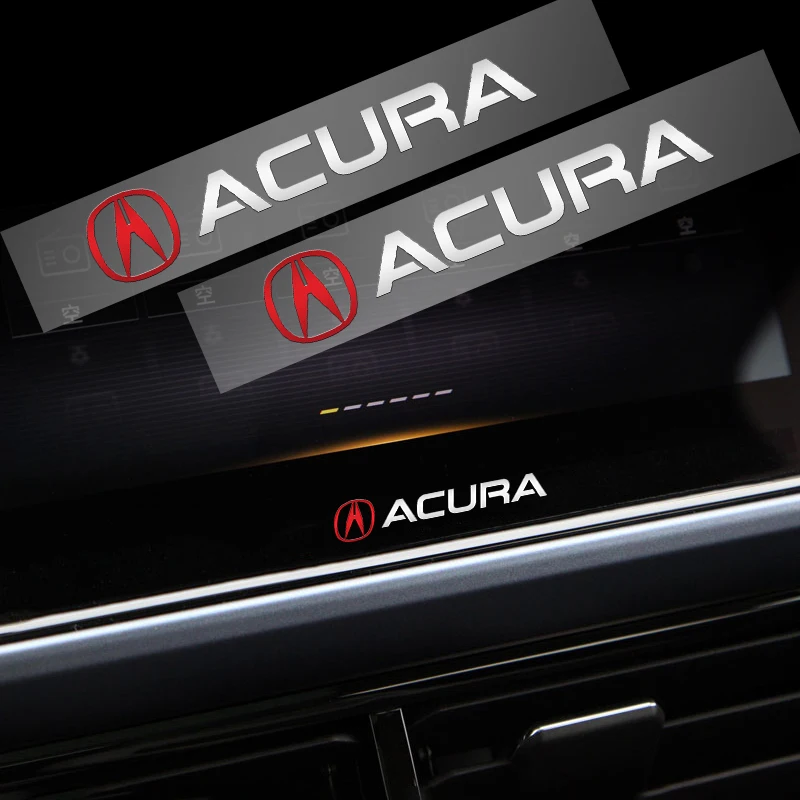 

10pcs Car Logo Center Console UV Stickers for Acura RDX Integra TLX CDX MDX RDX ZDX ILX TL RL Car Accessories Decoration