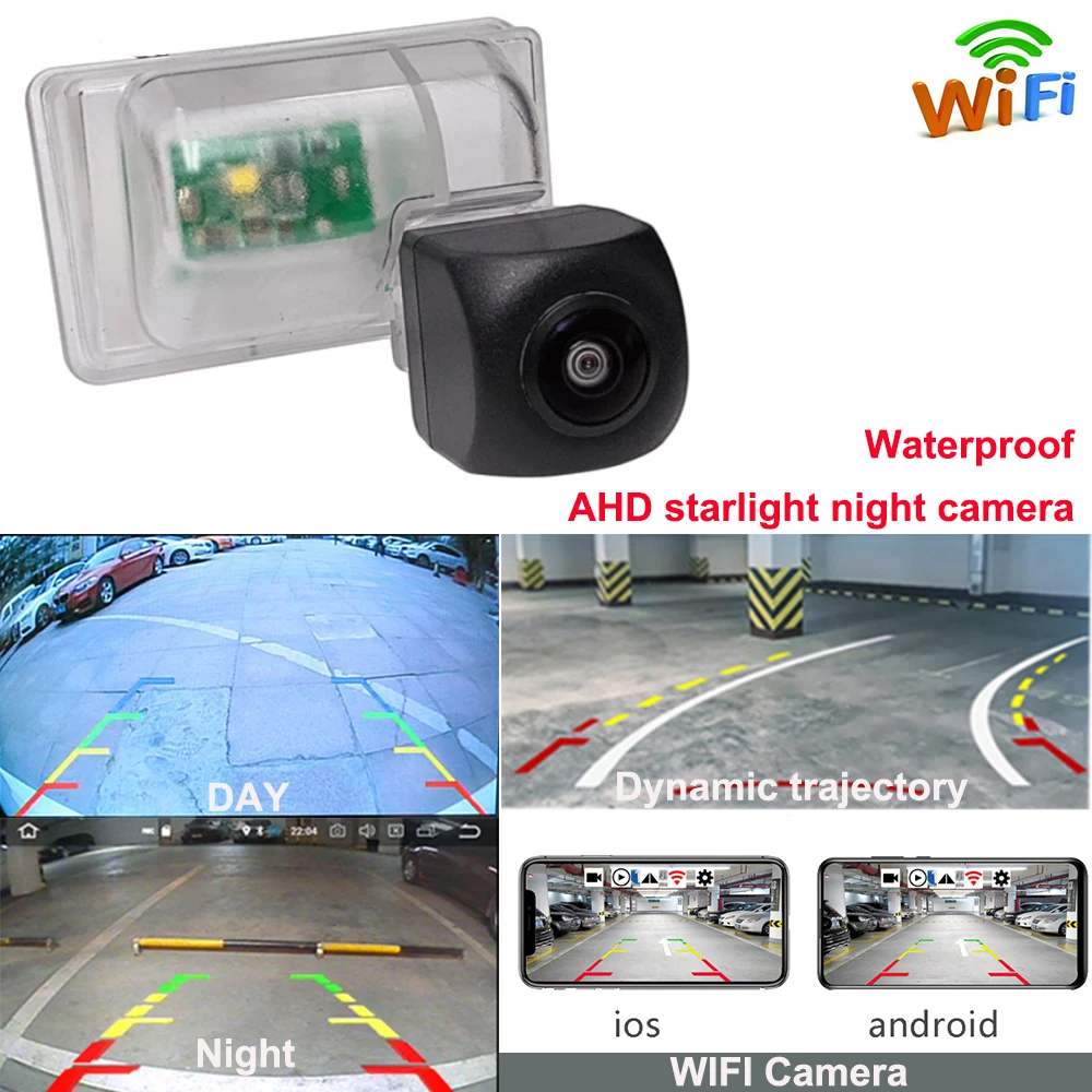 

AHD Автомобильная камера заднего вида, система заднего вида для парковки, Wi-Fi динамическая траектория для Mazda CX-5 CX 5 CX5 KF 2019 2020