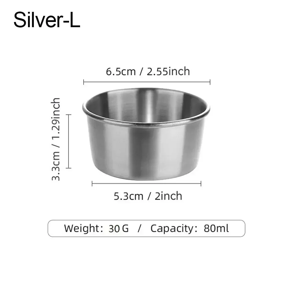 Тарелочки для соуса из нержавеющей стали