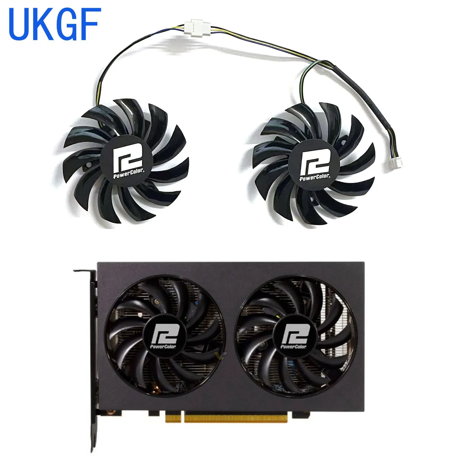 Совершенно новый вентилятор графического процессора 75 мм 4PIN RX6500XT для видеокарты