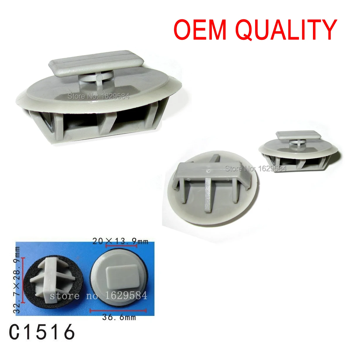 100X, боковая юбка, формовочные зажимы для бампера, серого цвета, для Mazda BP4L51SJ3