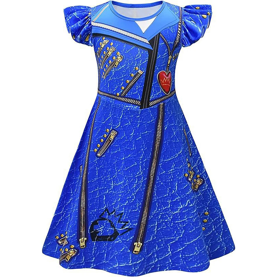Платье для косплея с мультяшным принтом маленьких девочек в нескольких стилях и