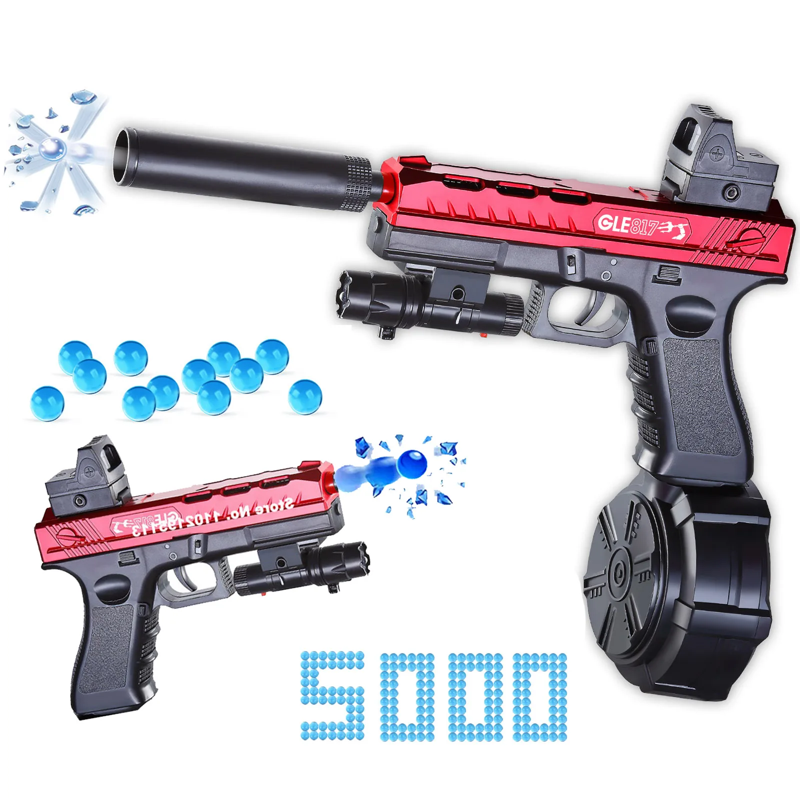

2022 электрический пистолет Glock Gel Beads Blaster, автоматический пистолет для страйкбола, игрушки, пистолет CS Fighting, уличное игровое оружие, Pistola для детей