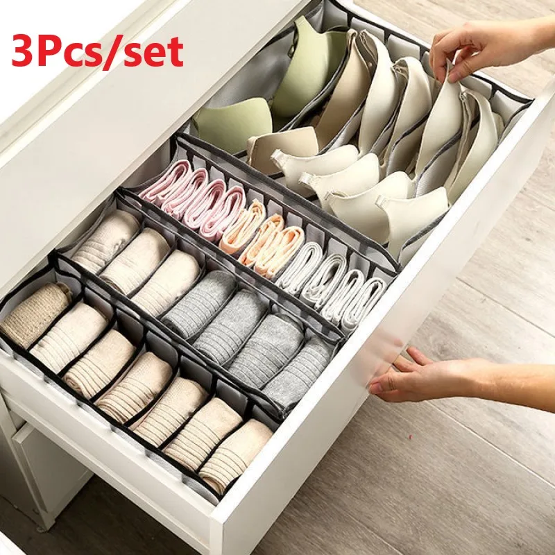 3 шт. органайзер для нижнего белья носков бюстгальтеров |