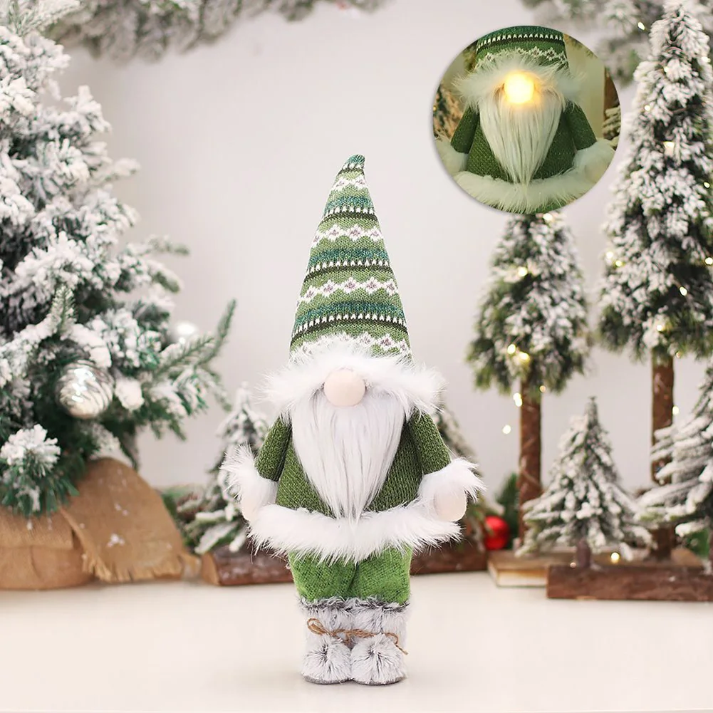 

Christmas Gnomes Plush Santa Doll With Light Cristmas Xmas Navidad Natal New Year Faceless Swedish Nisse Tomte Dwarf Ornament