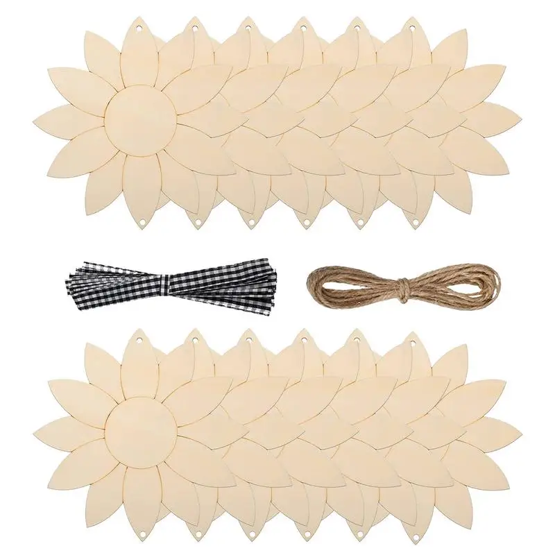 

Wood Sign Blank Craft Wood Board Blank Wooden Sign With Sunflower Design Craft Wood Board To Enjoy DIY Time Decorate Your