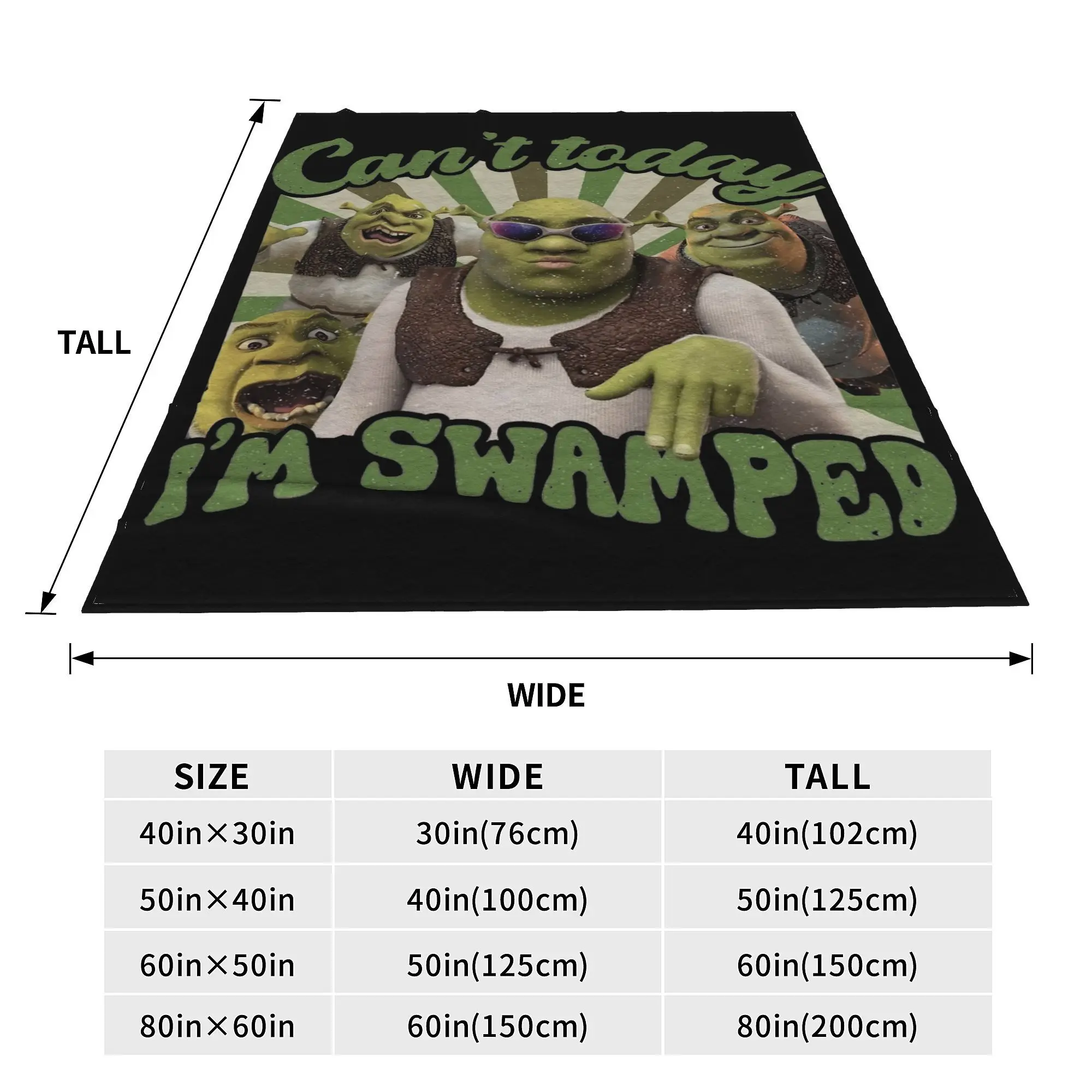 Одеяло в винтажном стиле для мужчин и женщин подарочное Покрывало I'm Swamped не