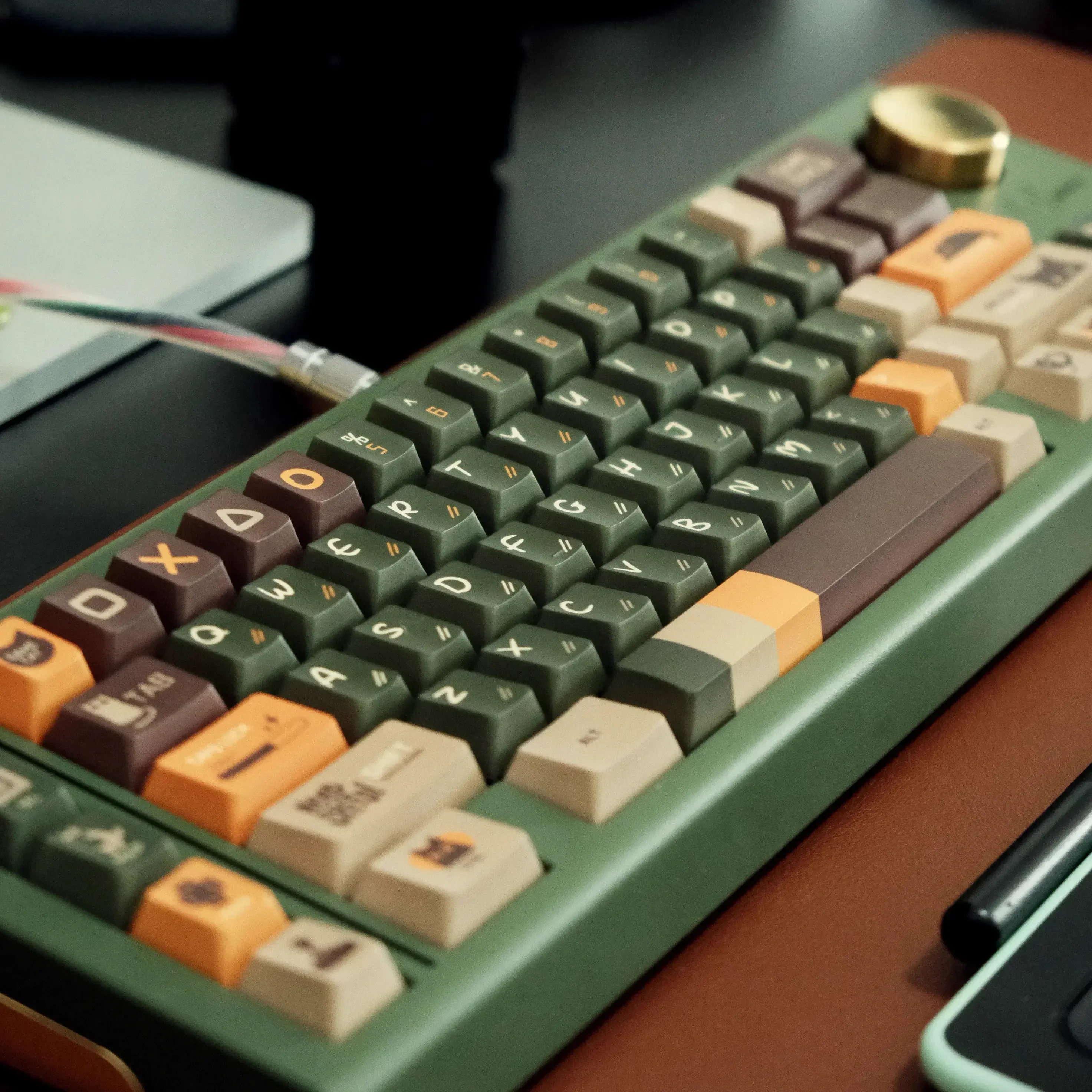 Индивидуальные колпачки для клавиатуры с изображением кошки оригинальные