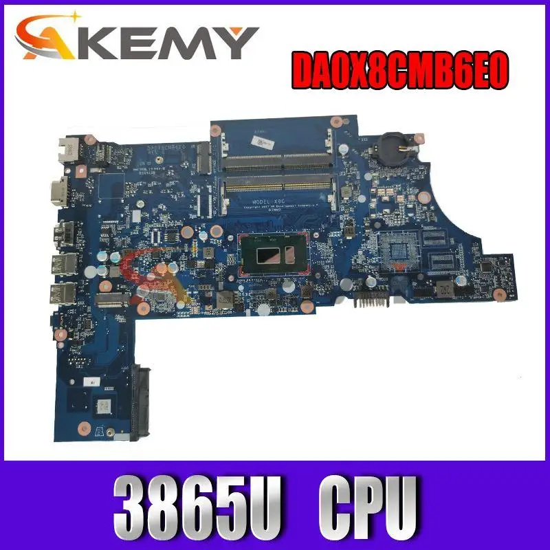Akemy оригинальная материнская плата для ноутбука HP ProBook 450 G5 SR349 CPU 3865U L00828-601 DA0X8CMB6E0