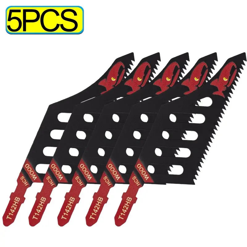 

T142HB Лобзики Сверхмощный Т-образный хвостовик для заподлицо Прецизионный режущий инструмент Деревянные плотные помехи Пильное полотно Сменное пильное полотно с грубыми зубьями