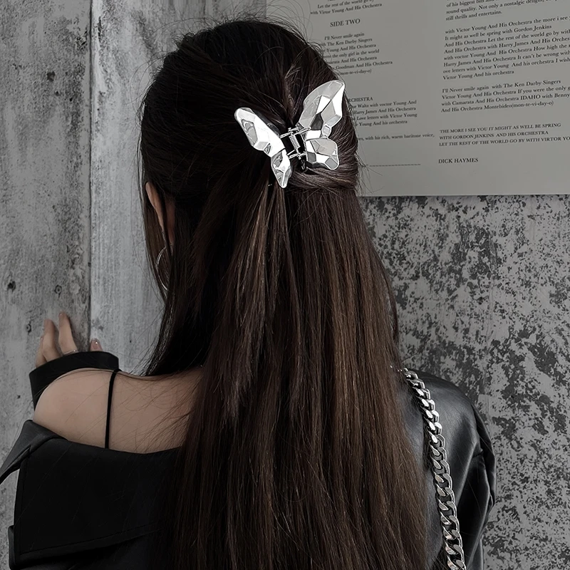 

Haimeikang Alloy Barrette Claw Hair Clip Women Elegant Ponytail Headwear Hairpin Crab For Girls Fashion Party Hair Accessories