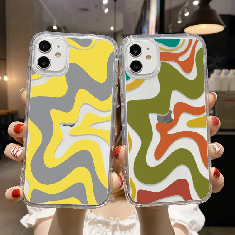 

Abstract Swirl Case Honor 50 10X Lite 70 20 10 60 9A 9C Cover For Huawei Y7p Y6p Y7 Pro P20 Lite Mate 40 Pro Nova 7 SE 8i 3i 5T
