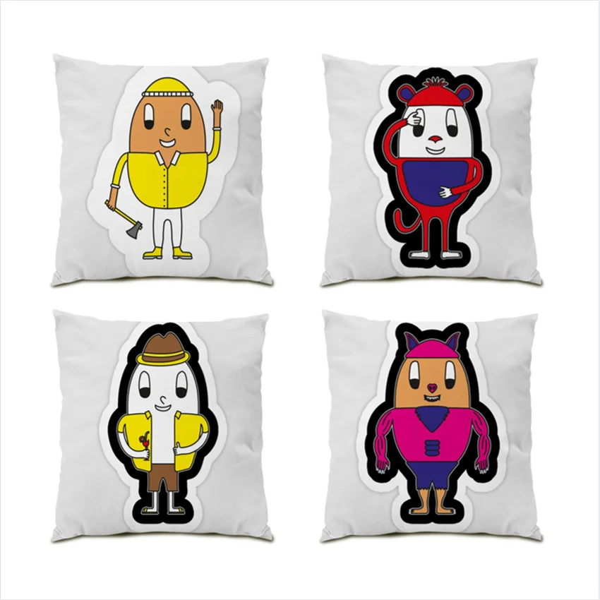 

Pillow Covers Decorative Cushion Cover Luxury Painting Pillowcase Minimalism Portrait 45x45cm Velvet Modern Art Cartoon E0189