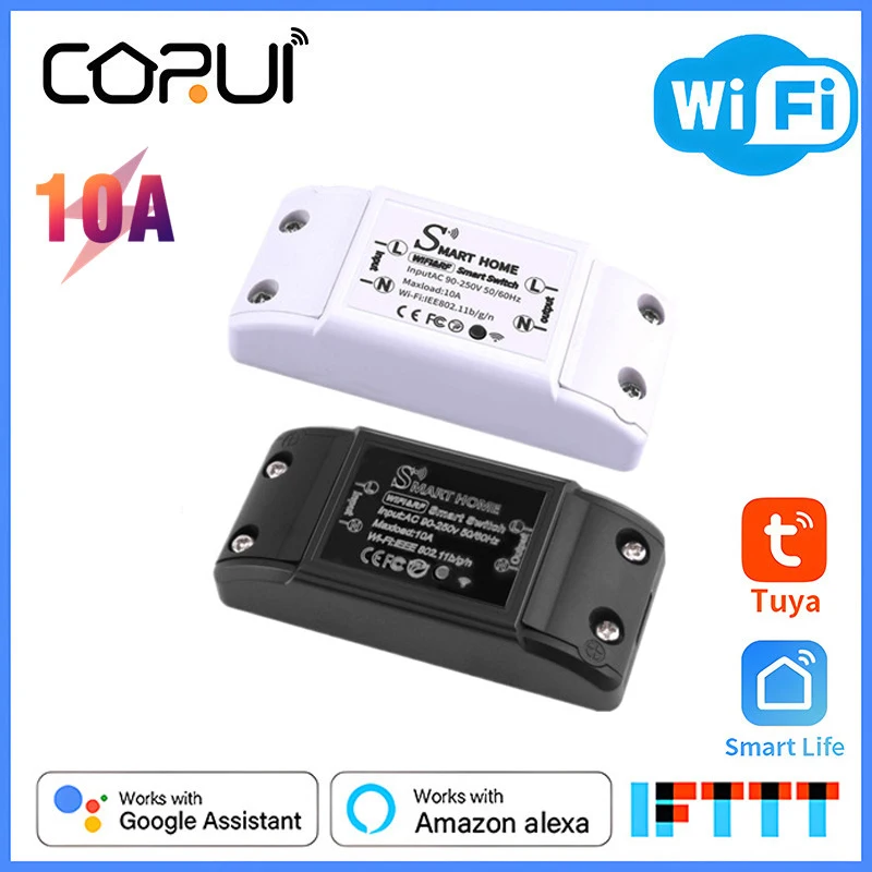 

Смарт-переключатель CoRui Tuya, Wi-Fi, RF, 433 МГц