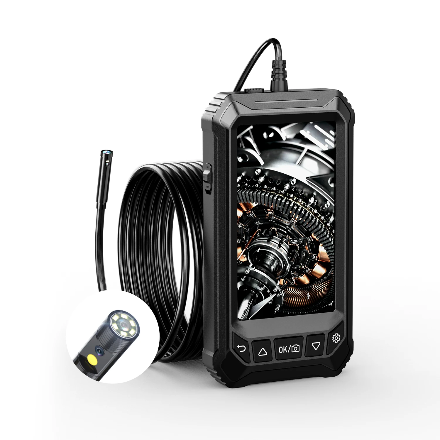 8 мм 10 м 5-дюймовый экран Ips Двойной объектив видео проекскоп автомобильные