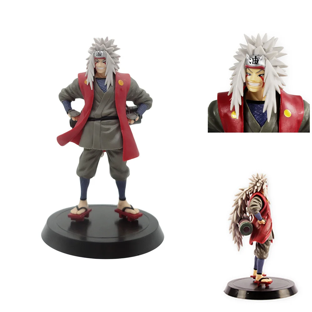

Anime Naruto Jiraiya Figurine NARUTO Action Figure Ornaments Model 19cm PVC Cartoon Statue Childern Cool Christmas Toys Gifts