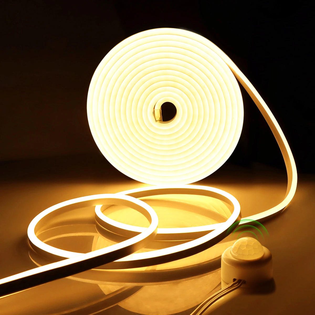 

12V luces led Neon / COB Light Motion Lamp Home Decoration Kitchen Lamp LED Strip 1m 2m 3m 4m 5m PIR Sensor Stairs Lighting