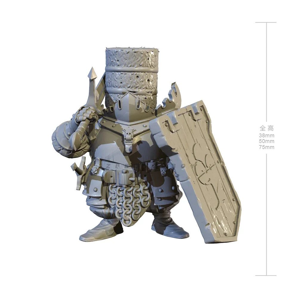 38 мм 50 75 наборы моделей из смолы фигурка бесцветная и самособранная 3D-печать