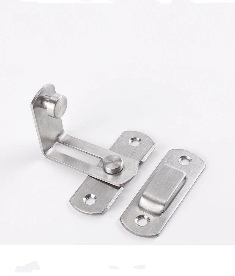 

90 degree stainless steel door latch right angle sliding door lock latch screw locker hardware accessories