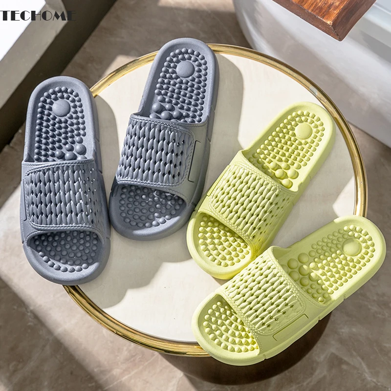 

Массажные шлепанцы унисекс, Нескользящие, для дома и душа, мягкие, износостойкие, для мужчин и женщин, 2023