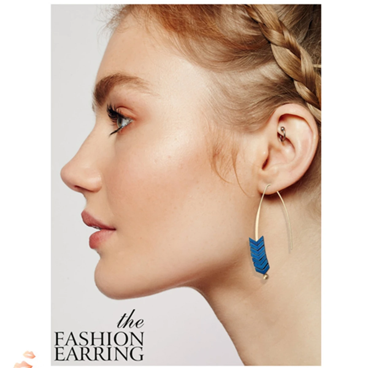 

For Women Female Stylish Hook Earrings Arrows Vintage Ear Accessories Trendy Ol Style Jewelry For Girl 2pc