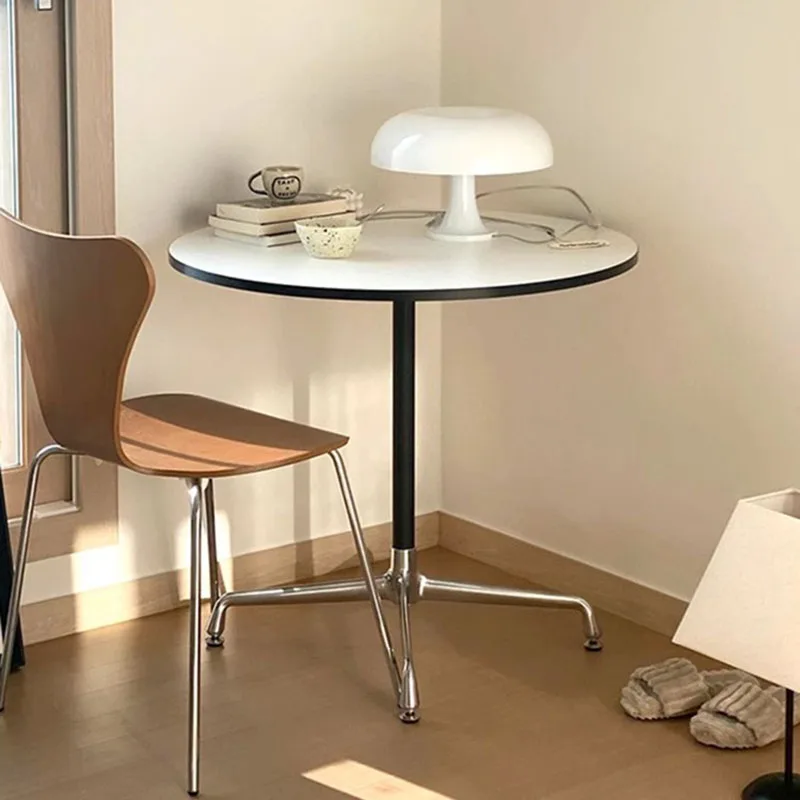 

Living Room Dining Table Restaurant Coffee Round Conference Dining Table Side Small Portable Lounge High Mesa Office Furniture