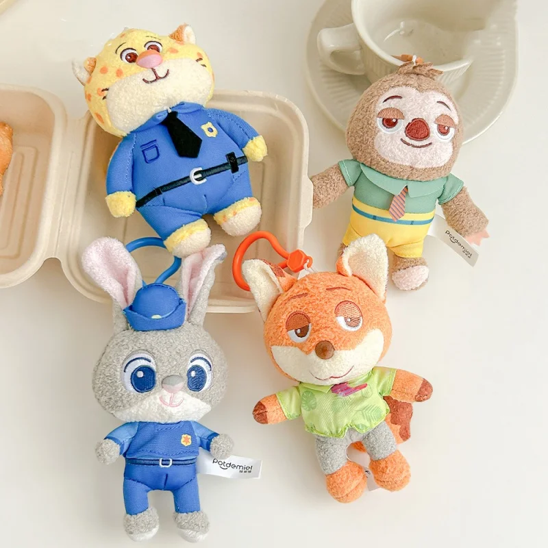 12 см классические аниме натуральная Zootopia плюшевые брелки маленькая подвеска