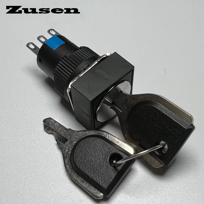 

Zusen LA16 16 16 мм квадратная прямоугольная круглая головка пластиковый ключ замок переключатель 2 позиции 3 позиции IP40